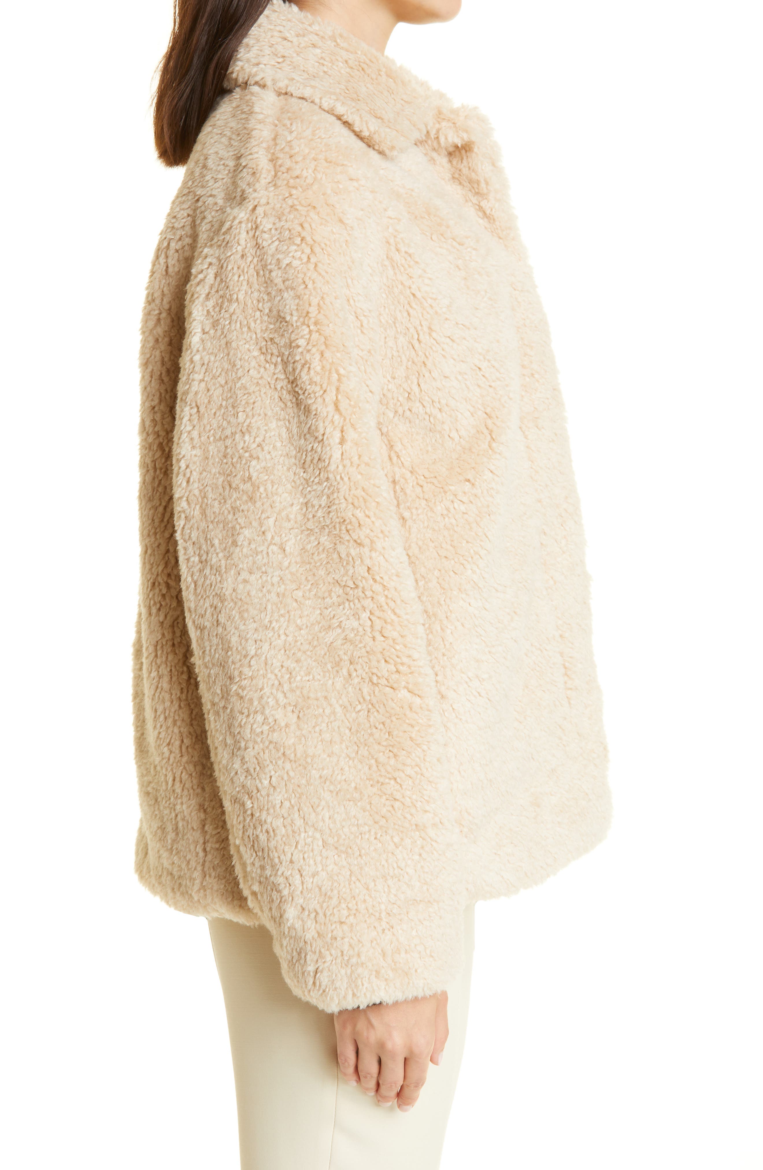 Vince Textured Faux Fur Jacket 