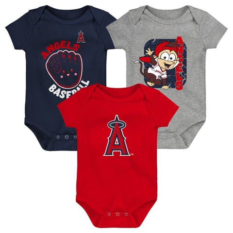 Outerstuff Newborn & Infant Royal/White/Heather Gray Chicago Cubs Biggest Little Fan 3-Pack Bodysuit Set at Nordstrom, Size 3-6 M