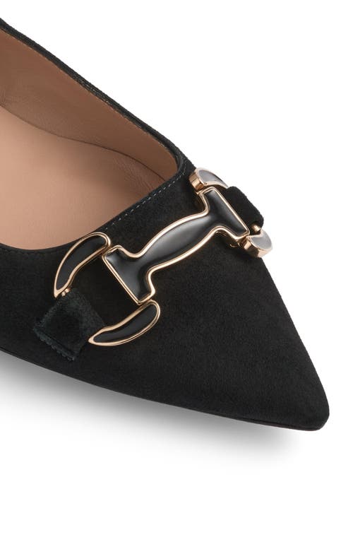 Shop Lk Bennett Natalya Pointed Toe Flat In Black