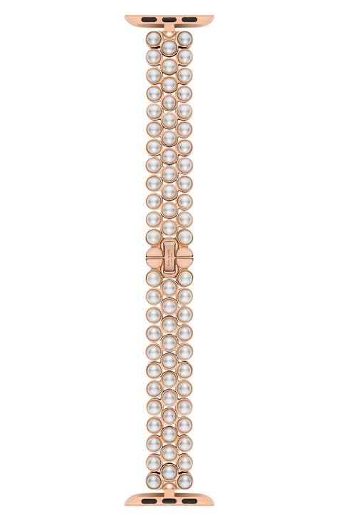 imitation pearl 16mm Apple Watch® bracelet watchband