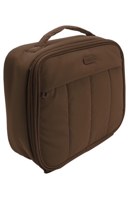 Mytagalongs Floral Toiletry Bag In Latte