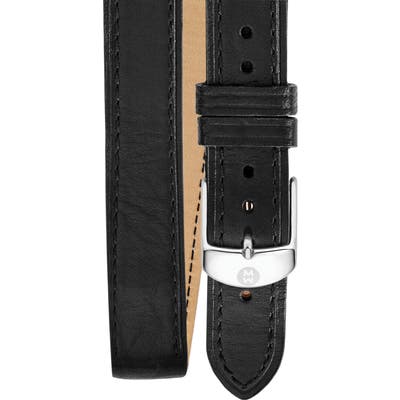 Michele 1m Double Wrap Leather Watch Strap