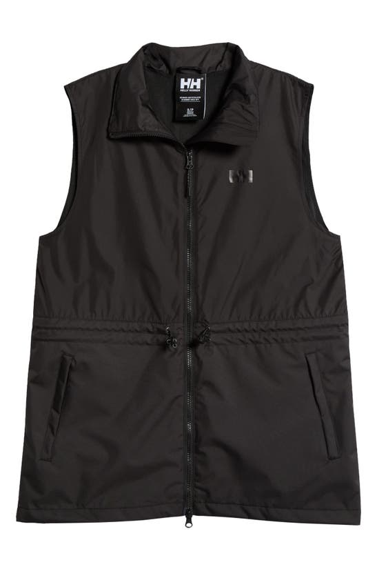 Shop Helly Hansen Essence Zip-up Vest In Black