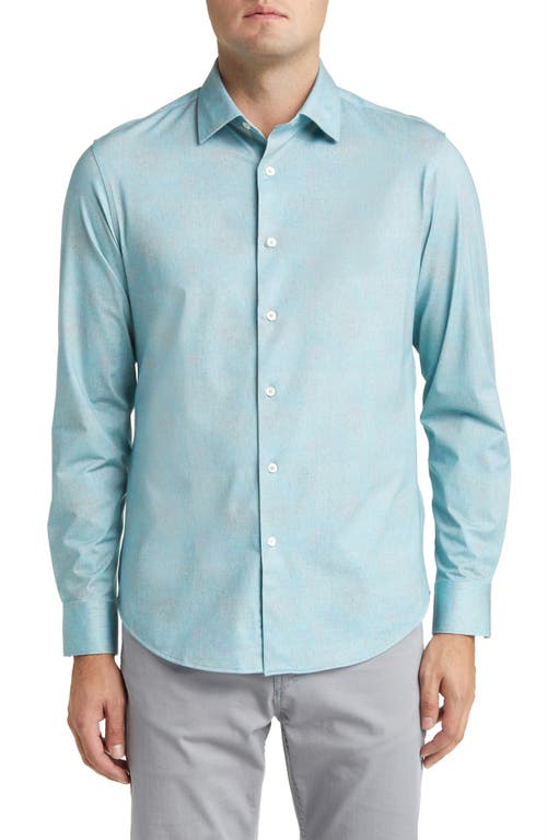 Bugatchi James OoohCotton Mélange Button-Up Shirt at Nordstrom,