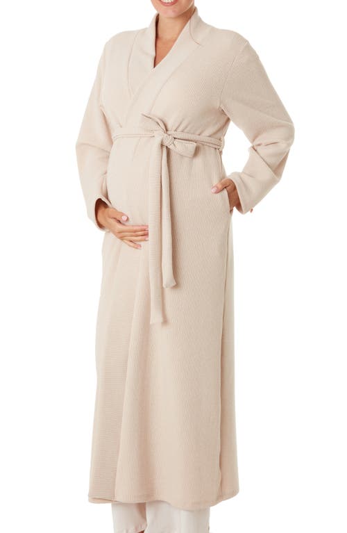 Cache Coeur Sweet Home Maternity Robe in Oats
