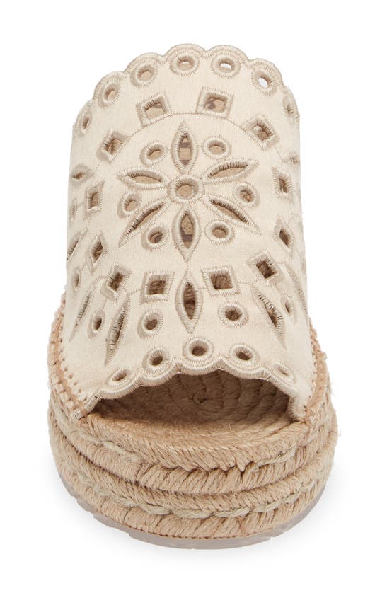 Pedro Garcia Onix Embroidered Espadrille Wedge Sandal In Shore Satin ...