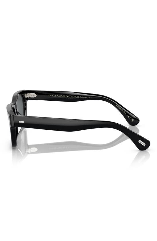 Oliver Peoples Rosson Sun 53mm Gradient Polarized Square Sunglasses In Black Polarized