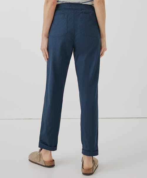 Shop Pact Organic Cotton Daily Twill Pant In French Navy