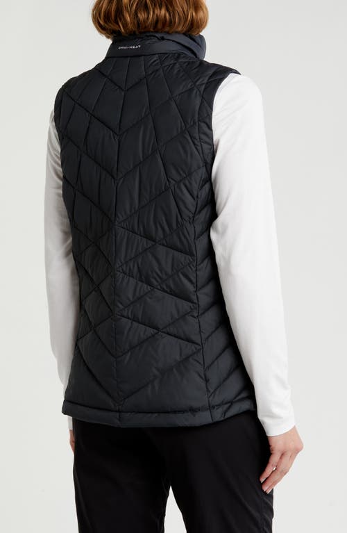 Shop Columbia Heavenly Ii Water Repellent Quilted Vest In Black