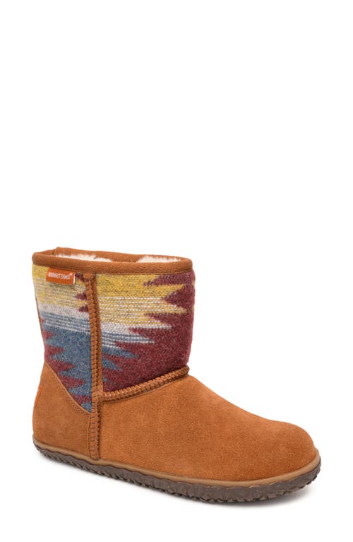 Tali Faux Fur Lined Boot in Brown Multi