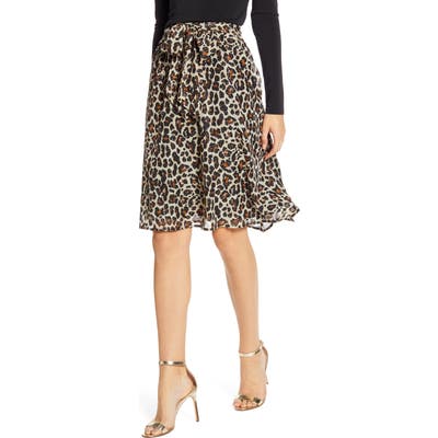Petite Gibson X Hi Sugarplum! Holiday Coco Bow Detail Holiday Skirt, Black