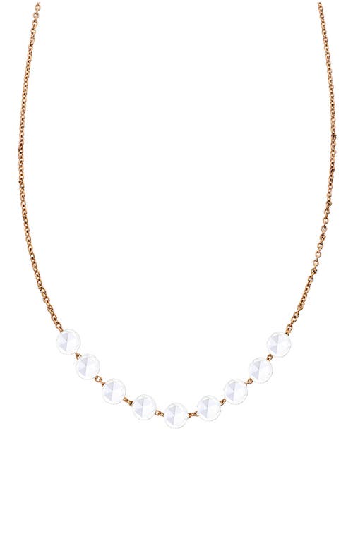 Sethi Couture Rose Cut 9-stone Diamond Necklace In Gold