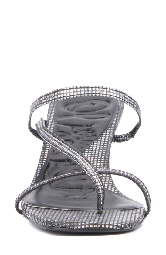 Shop Olivia Miller Angelic Rhinestone Sandal In Black