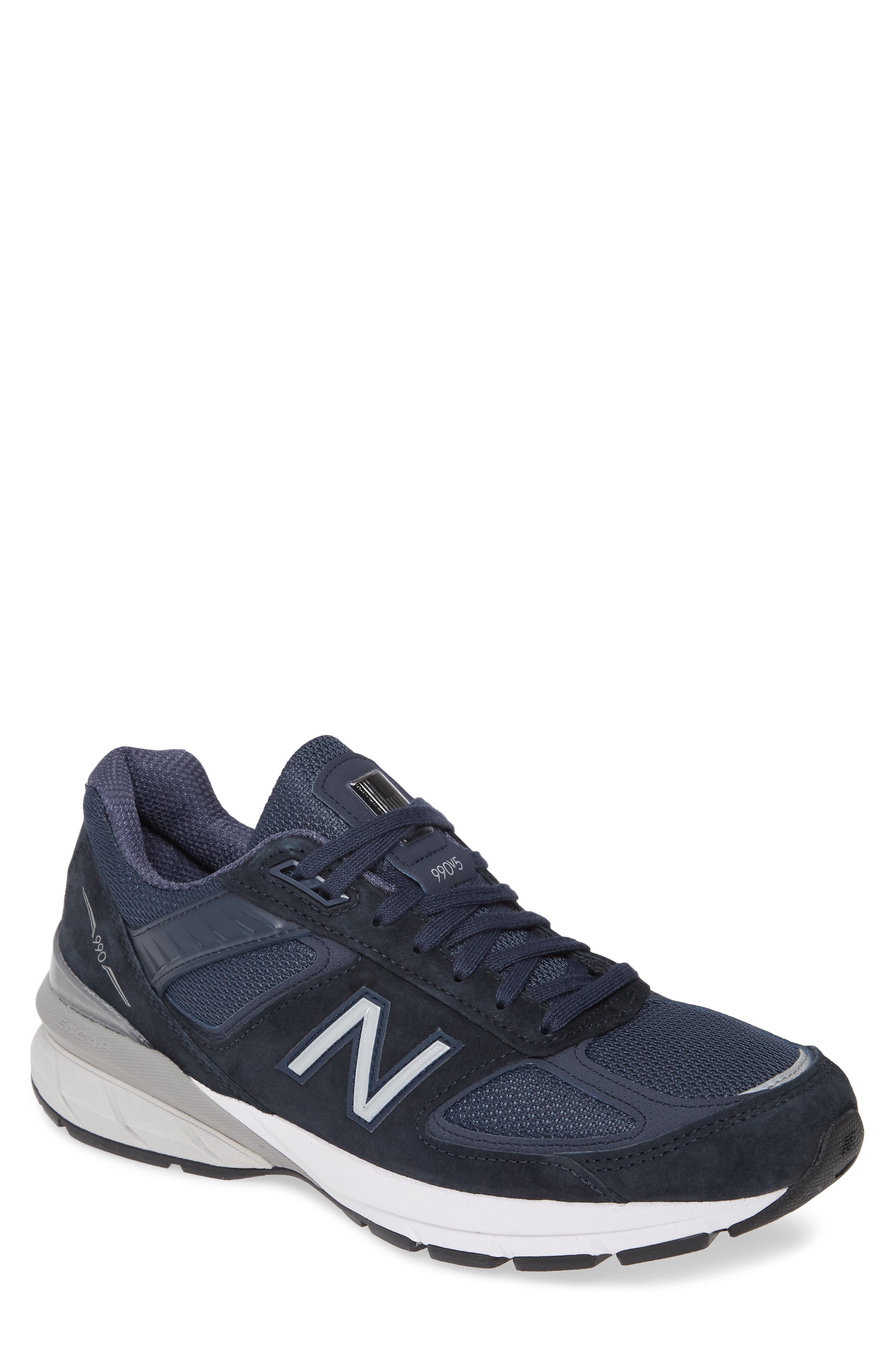 blue new balance shoes mens