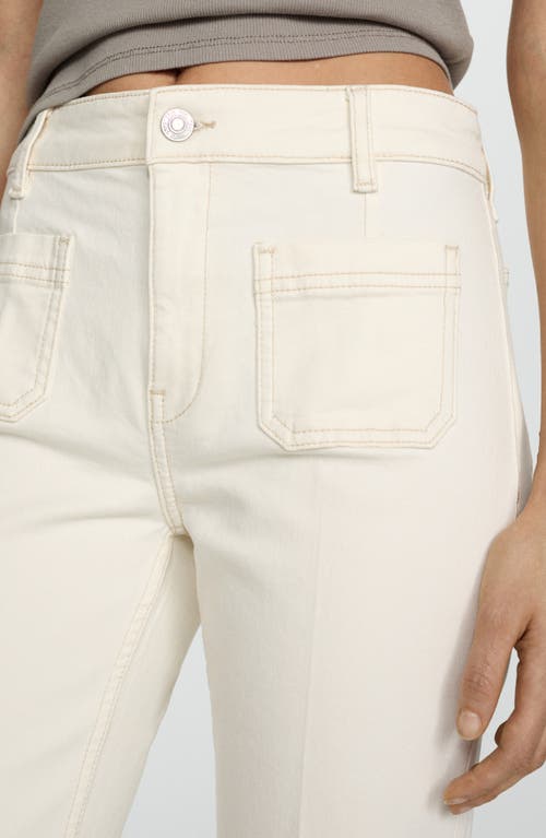Mango Alex Slim Fit Jeans Medium Ris In Off White