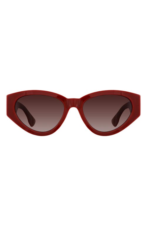 Rosa 52mm Cat Eye Sunglasses in Red