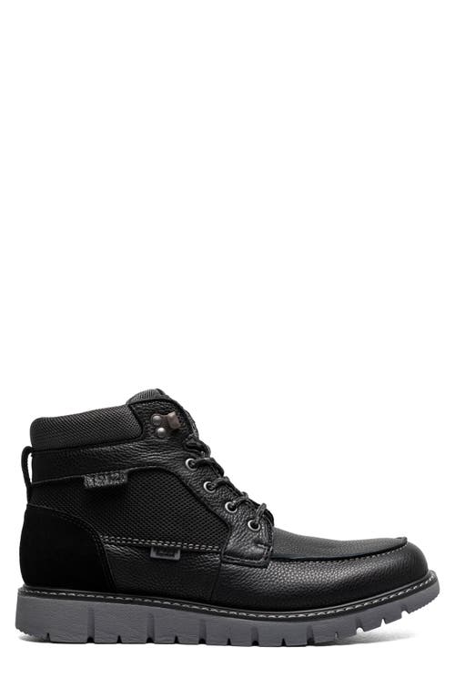 Nunn Bush Karnak Water Resistant Moc Toe Boot In Black Tumbled