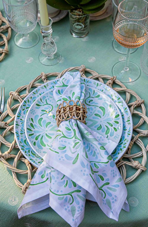 Juliska Iberian Napkins, Set Of 4 In Sage
