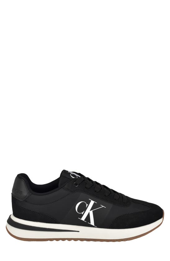 Shop Calvin Klein Pezrand Sneaker In Black