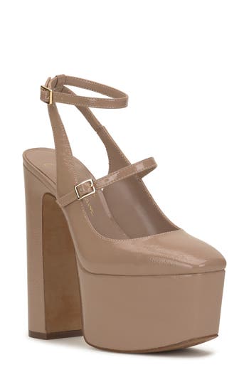 JESSICA SIMPSON JESSICA SIMPSON PIALLEY ANKLE STRAP PLATFORM PUMP