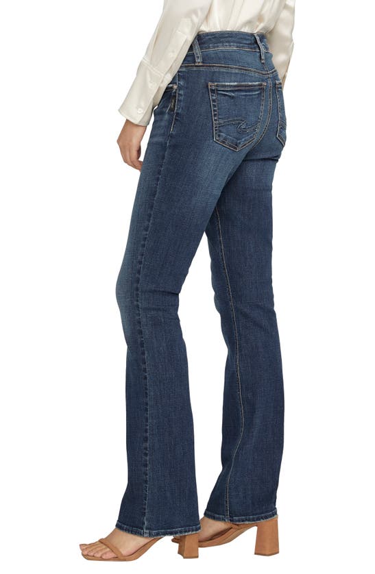 Silver Jeans Co. Elyse Mid Rise Slim Bootcut Jeans In Indigo