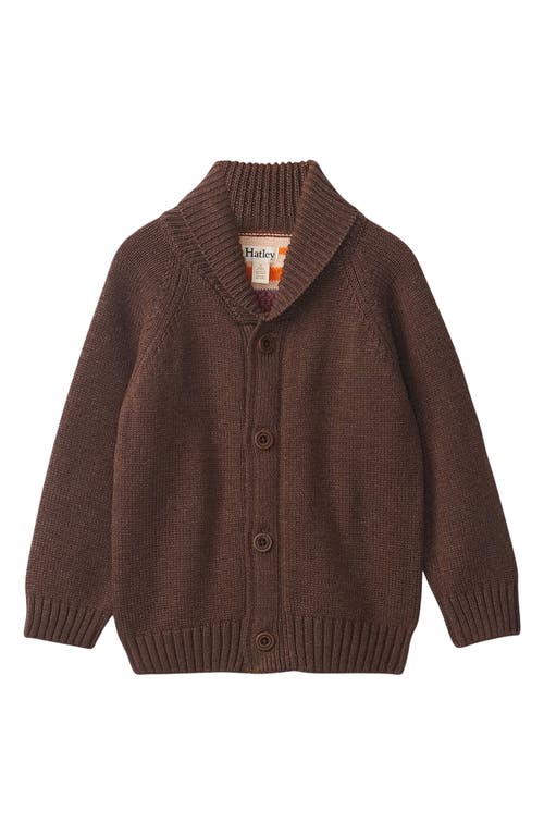 Hatley Kids' Mountain Cotton Blend Cardigan Brown at Nordstrom,