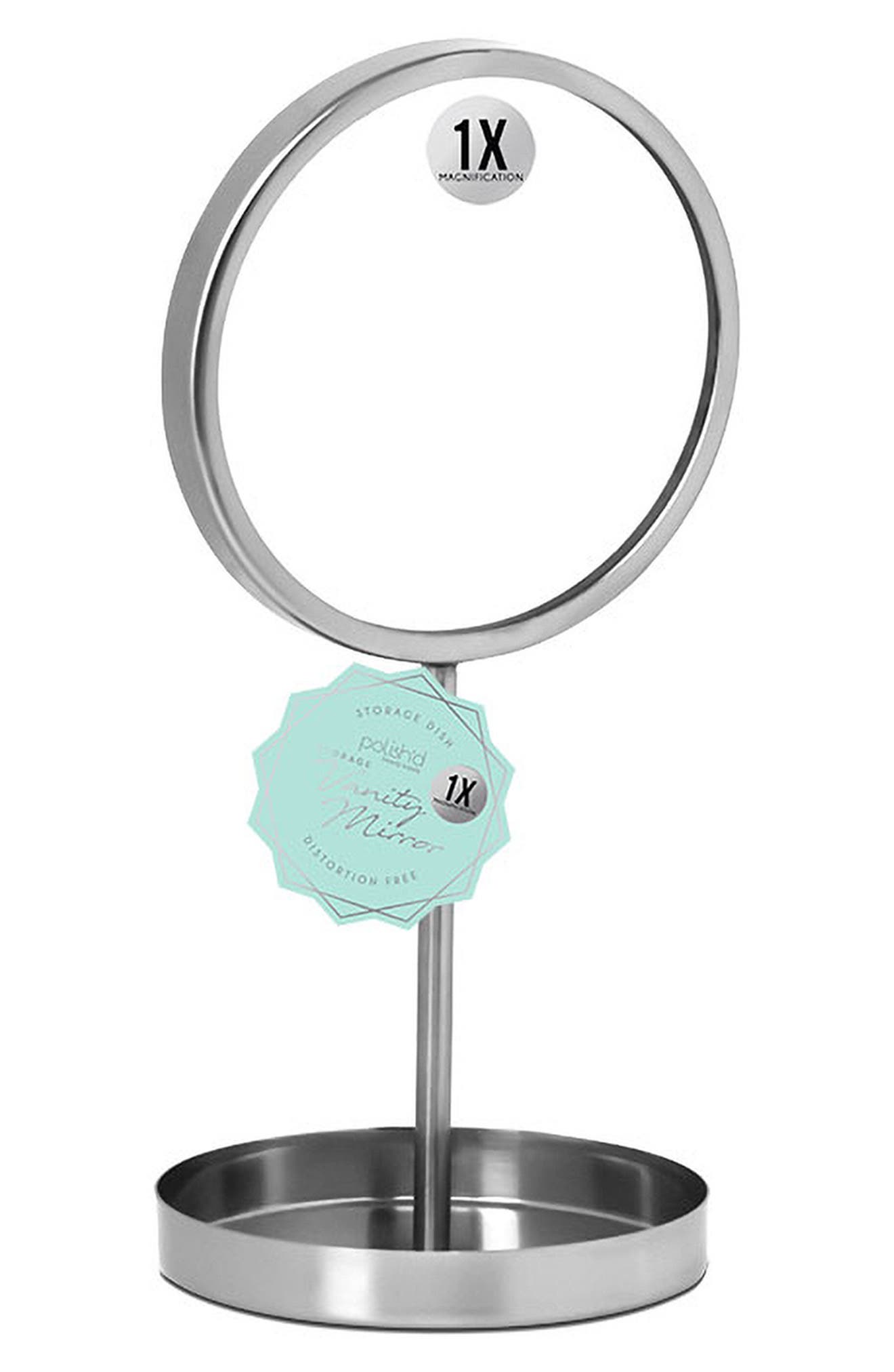 Polishd 10" 1x Mirror With Tray Stand ModeSens