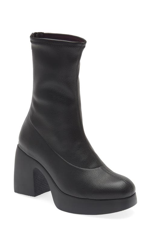 Wonders Platform Stretch Bootie Black at Nordstrom,