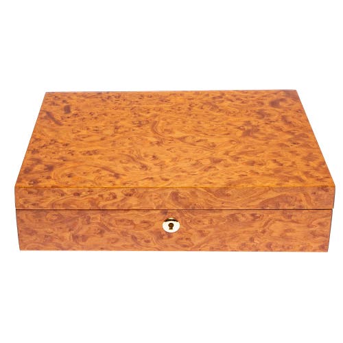 Rapport London Heritage Ten Watch Box In Burr Walnut
