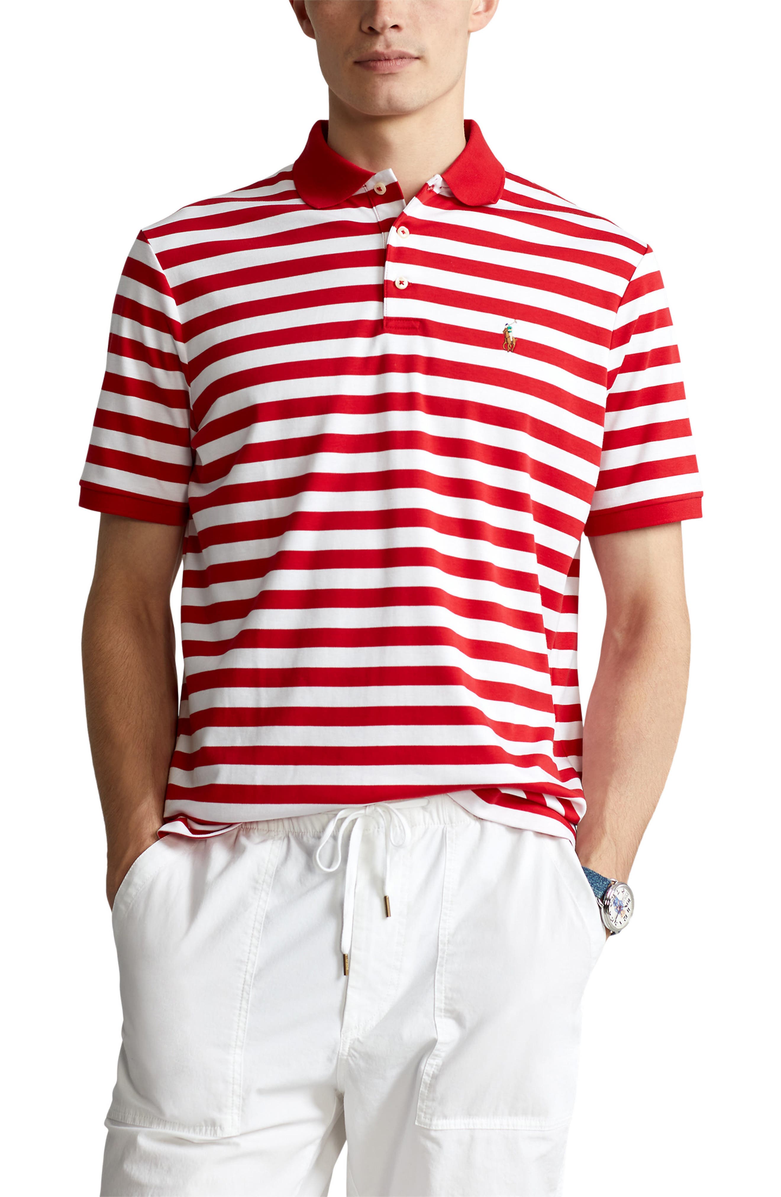 red white polo