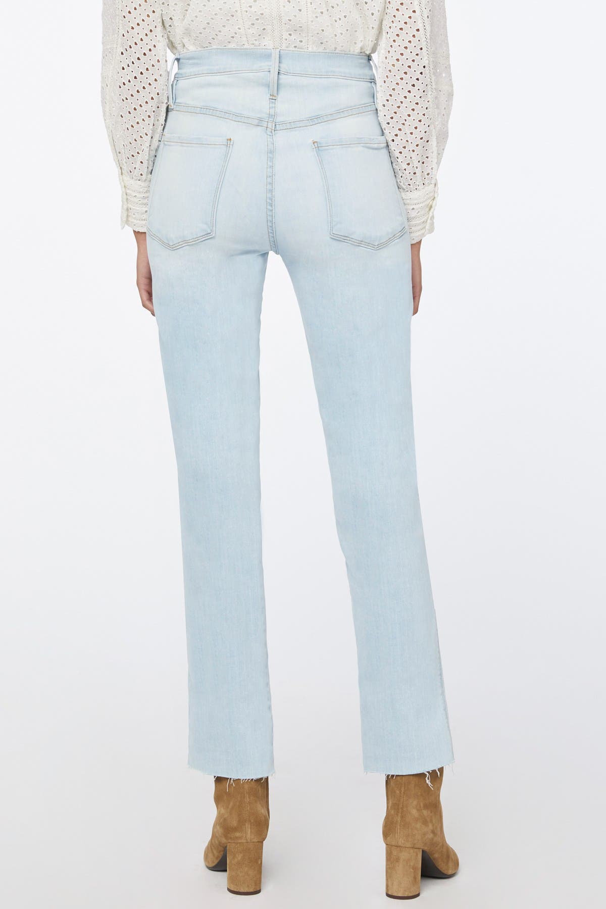 frame le sylvie raw edge jeans