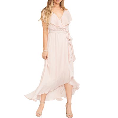 Show Me Your Mumu Jess Ruffle Maxi Dress, Pink