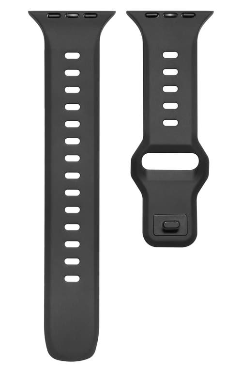 Premium Silicone Apple Watch Watchband in Black