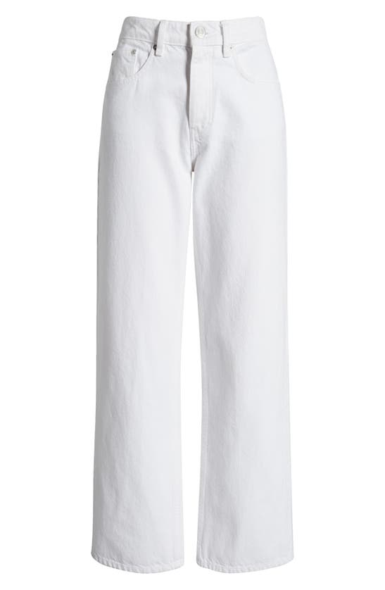 Shop Frame The Slouchy Straight Leg Jeans In White