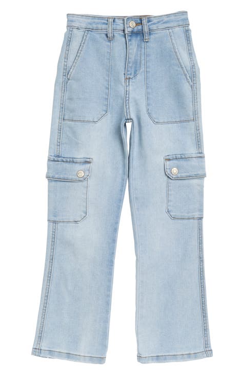 Kids' Cargo Pocket Flare Jeans (Big Kid)