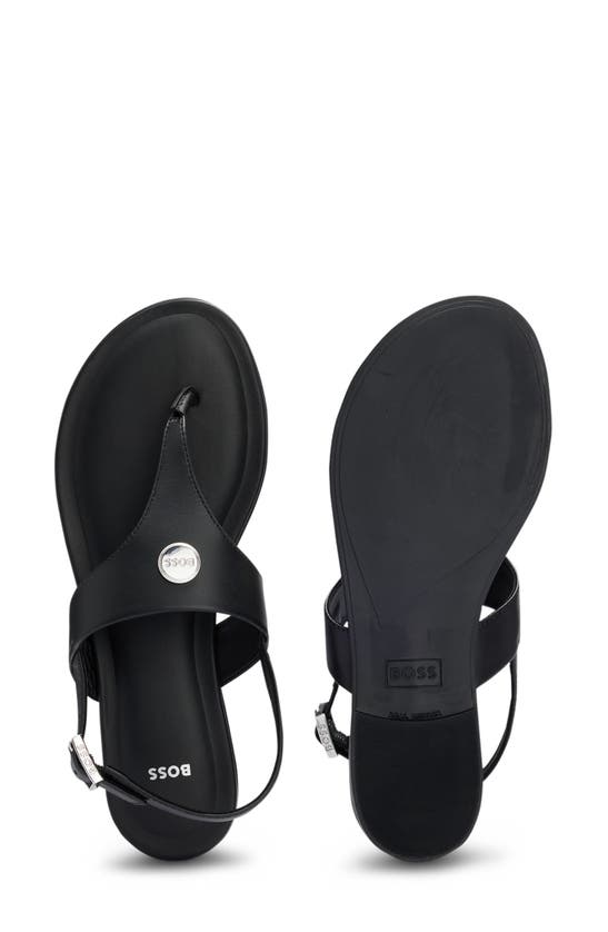 Shop Hugo Boss Millie Slingback Sandal In Black