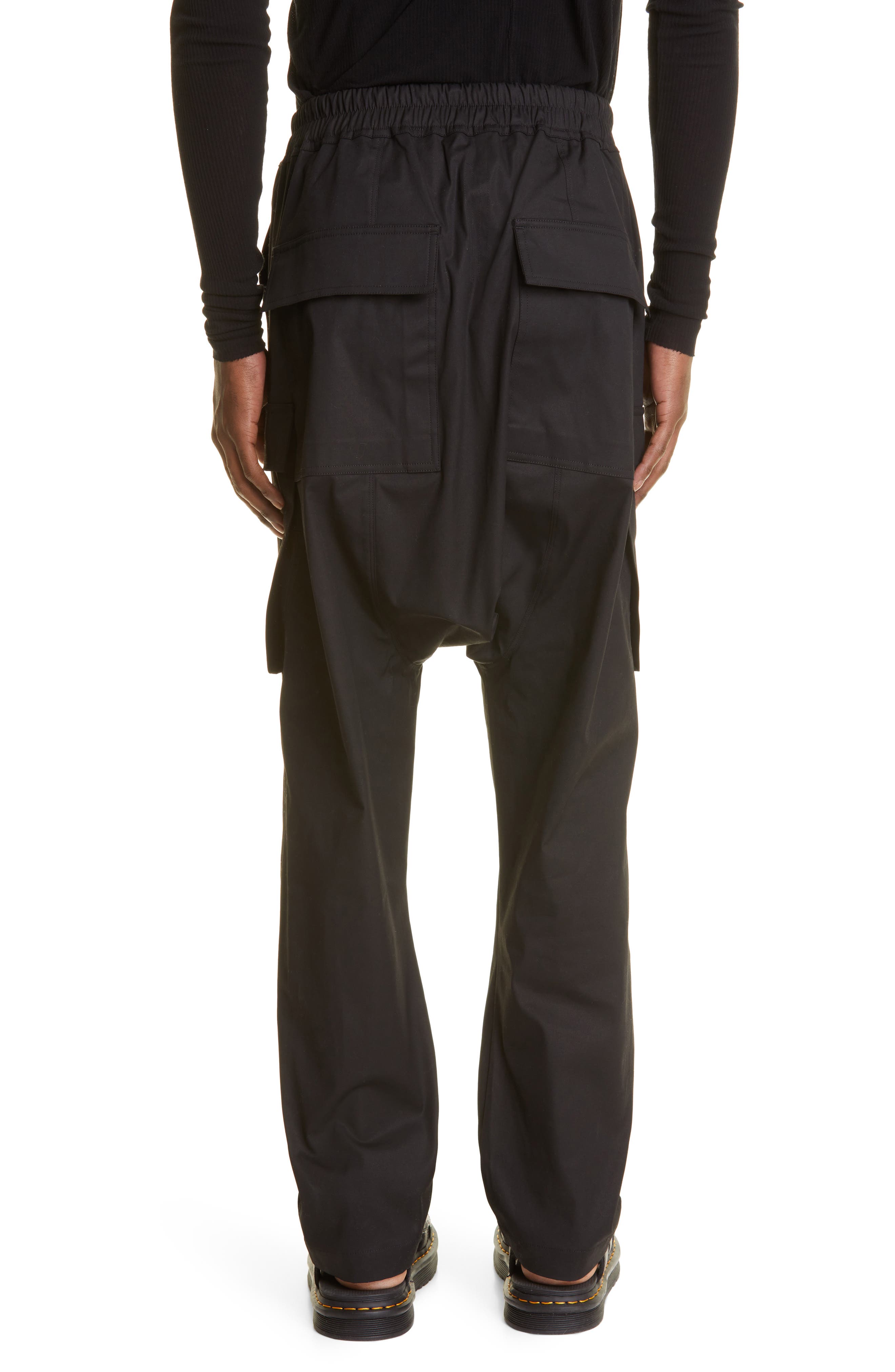 Rick Owens Stretch Cotton Cargo Pants 