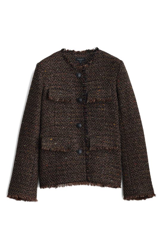 Rag & Bone Ezra Linton Tweed Blazer In Brown