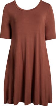 24seven Comfort Apparel Pocket Dress