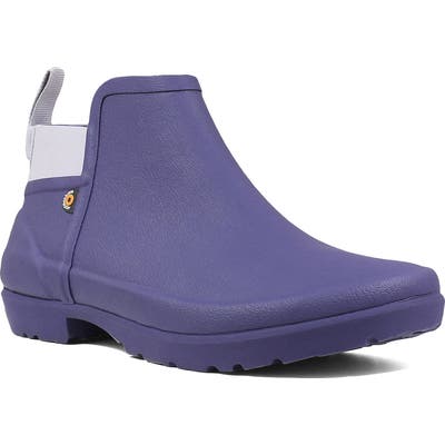 Bogs Flora Waterproof Rain Boot, Blue