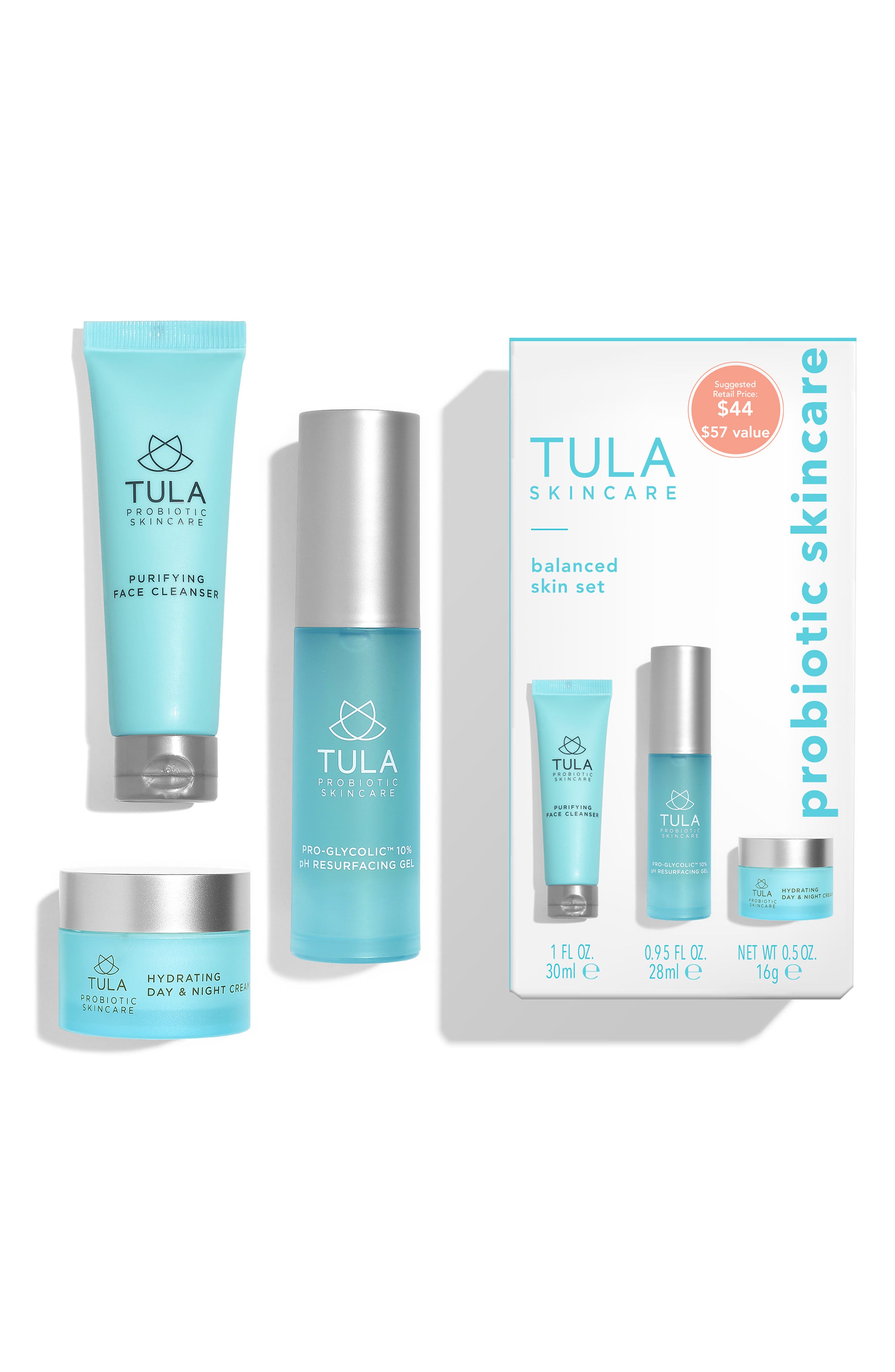 TULA Skincare Balanced Skin Set (Nordstrom Exclusive) (USD $57 Value