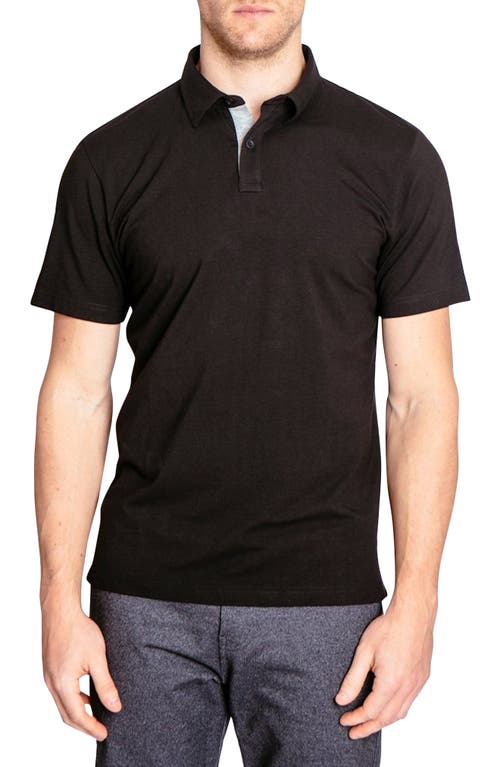 Go-To Athletic Fit Performance Polo in Black