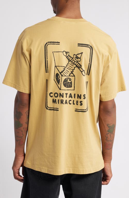 Shop Carhartt Work In Progress Stamp Organic Cotton Graphic T-shirt In Bourbon/black