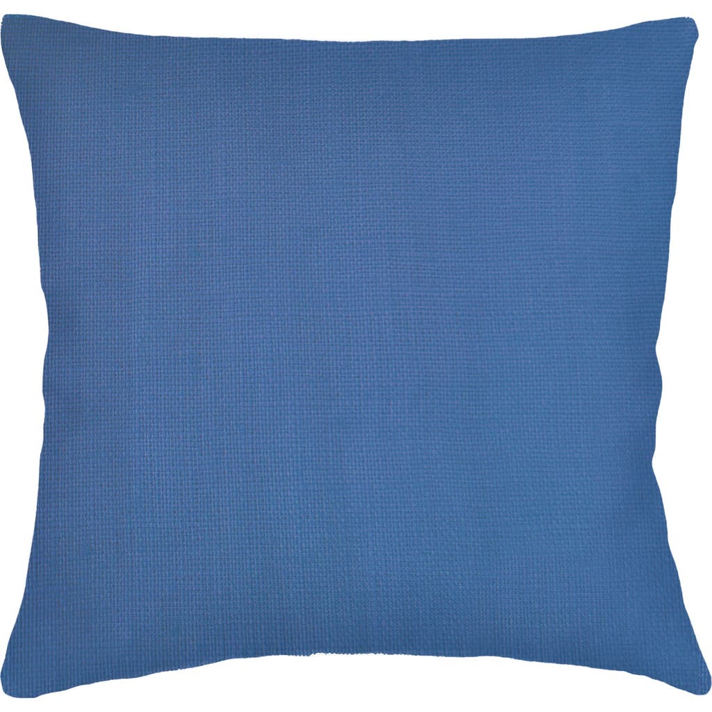 Anaya So Soft Linen Euro Pillow With Down Alternative Insert In Cobalt Blue