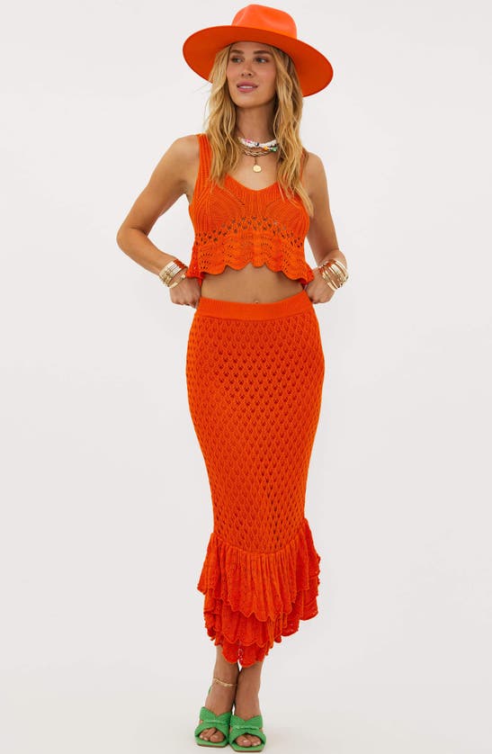 Shop Beach Riot Polly Cover-up Maxi Skirt In Sunshine Haze