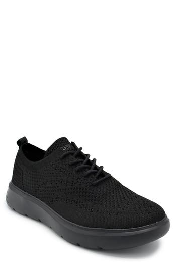 Shop Delo Go Green Mesh Sneaker In Black/black