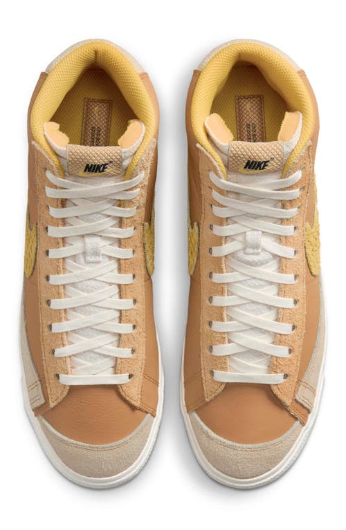 Shop Nike Blazer Mid '77 Sneaker In Wheat/gold/black