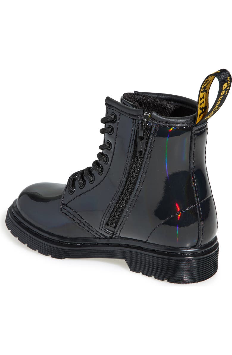 Dr. Martens Kids' 1460 Black Rainbow Boot, Alternate, color, Black