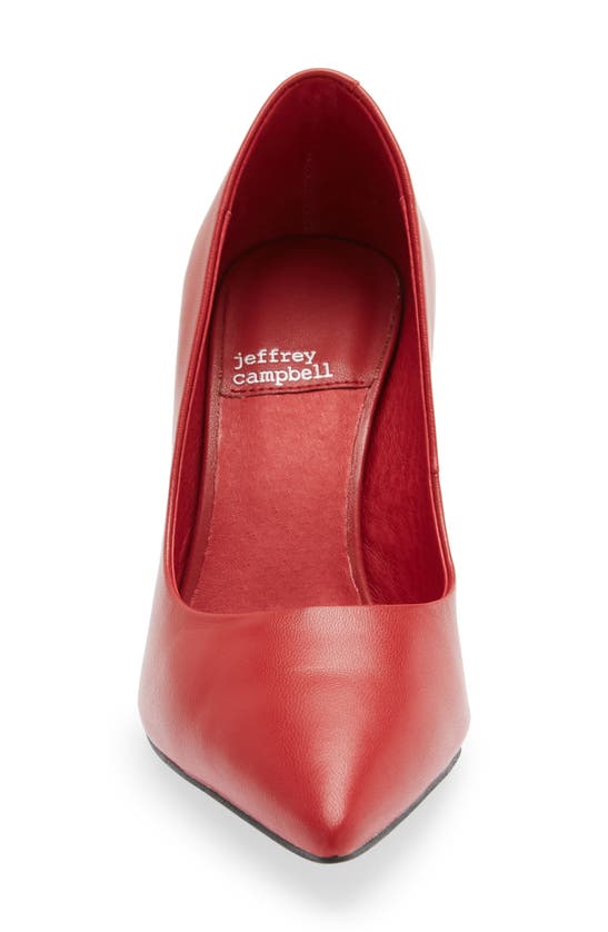 Jeffrey Campbell Nikia Pump In Red Leather