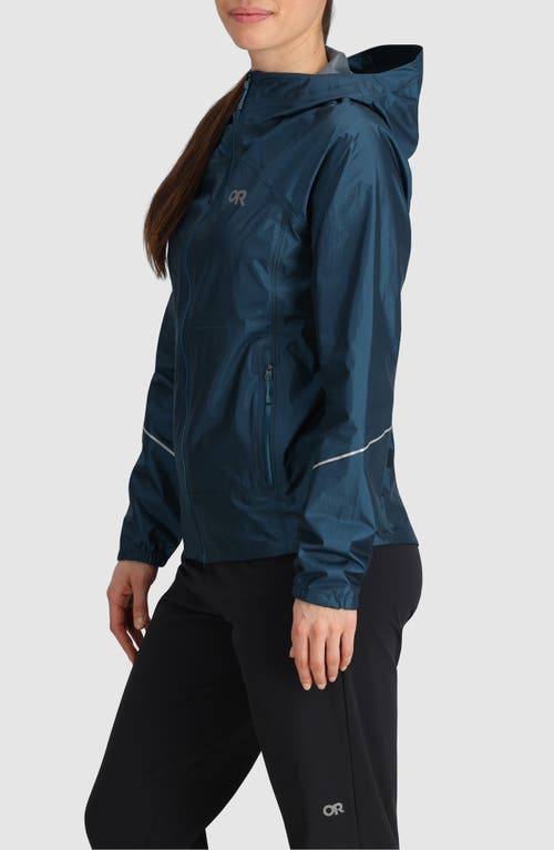 Shop Outdoor Research Helium Rain Ultralight Jacket In Harbor